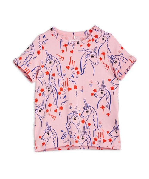 Mini Rodini ミニロディーニ の mini rodini HIKE総柄 Tシャツ Tシャツ カットソー