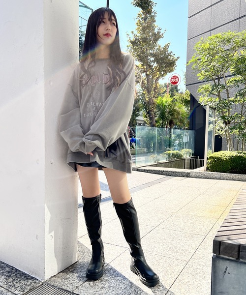 one way（ワンウェイ）の「DAYLIGHT刺繍ロゴオーバーサイズスウェット