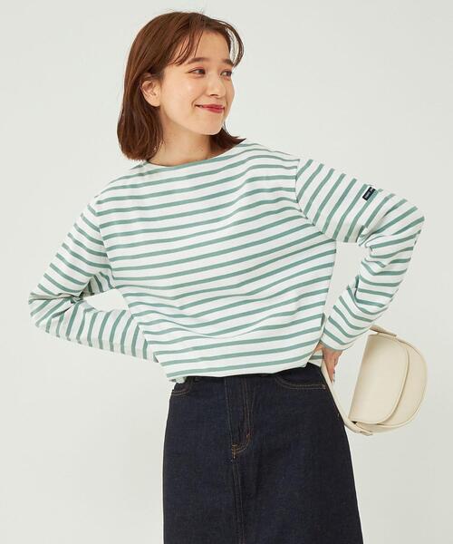 SAINT JAMES(セントジェームス)の「<SAINT JAMES> ウェッソン カットソー 23(Tシャツ/カットソー・レディース・ブラック/ホワイト/ピンク/ライム/コバルトブルー・1/3)」の4枚目の写真