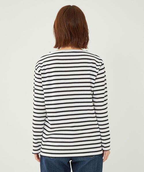 SAINT JAMES(セントジェームス)の「<SAINT JAMES> ウェッソン カットソー 23(Tシャツ/カットソー・レディース・ブラック/ホワイト/ピンク/ライム/コバルトブルー・1/3)」の14枚目の写真