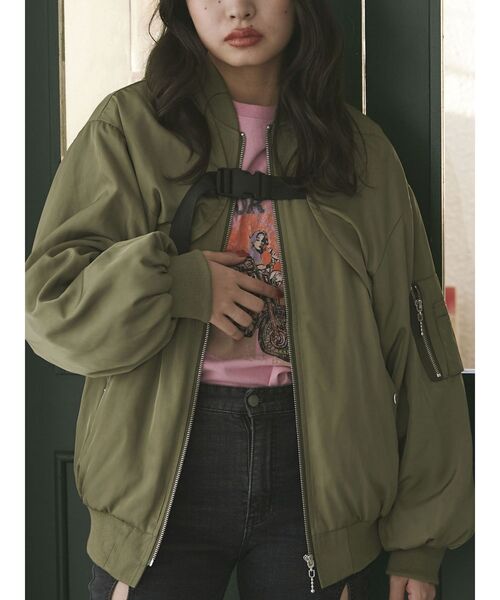 jouetie（ジュエティ）の「マルチWAYMA-1（MA-1・レディース・アイボリー/ブラック/カーキ/ブルー・MEDIUM）」の14枚目の写真