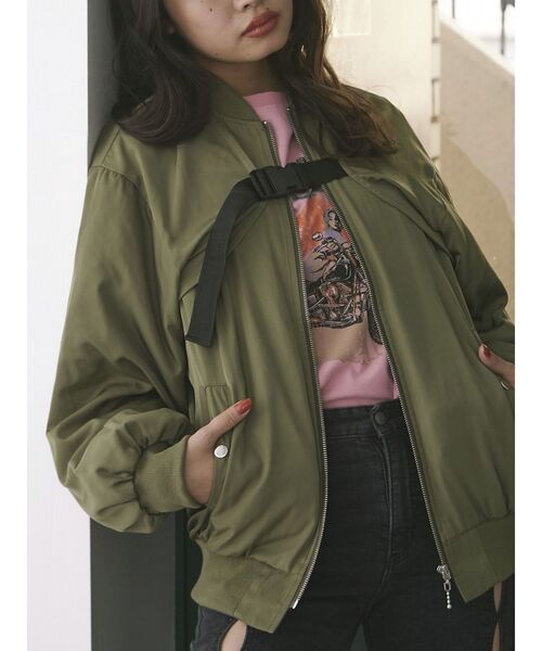 jouetie（ジュエティ）の「マルチWAYMA-1（MA-1・レディース・アイボリー/ブラック/カーキ/ブルー・MEDIUM）」の16枚目の写真