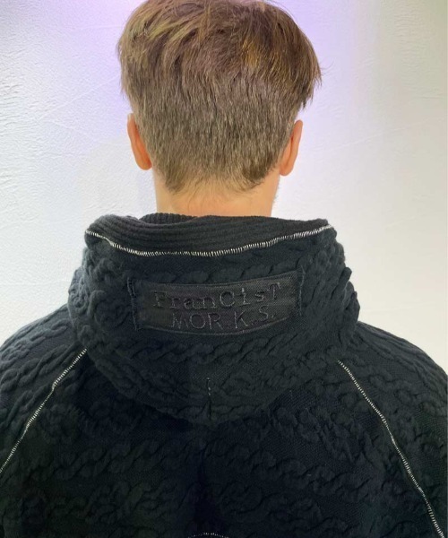 FranCisT_MOR.K.S.(フランシストモークス)の「FranCisT_MOR.K.S./フランシスト モークス/CABLE x BOUCLE RIB HOODIE(パーカー・メンズ・ホワイト/ブラック・2/4/3)」の14枚目の写真