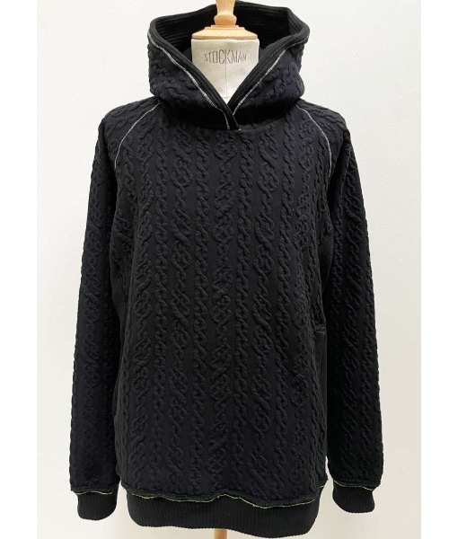 FranCisT_MOR.K.S.(フランシストモークス)の「FranCisT_MOR.K.S./フランシスト モークス/CABLE x BOUCLE RIB HOODIE(パーカー・メンズ・ホワイト/ブラック・2/4/3)」の12枚目の写真