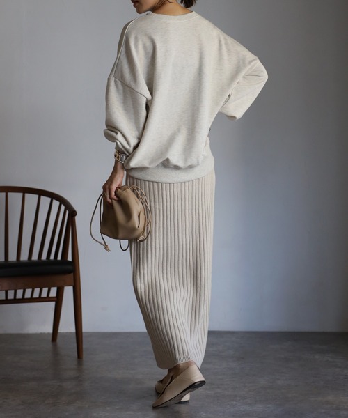 Bonjour Sagan（ボンジュールサガン）の「BONJOURロゴスウェット（スウェット・レディース・チャコールグレー/ブラウン/オートミール/ベージュ/グリーン系その他・FREE）」の10枚目の写真