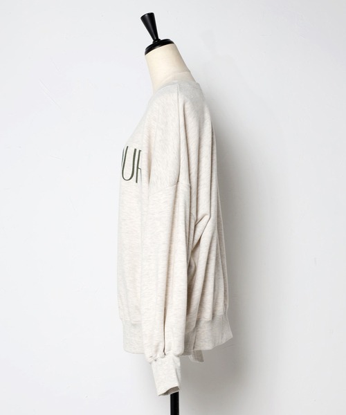 Bonjour Sagan（ボンジュールサガン）の「BONJOURロゴスウェット（スウェット・レディース・チャコールグレー/ブラウン/オートミール/ベージュ/グリーン系その他・FREE）」の16枚目の写真