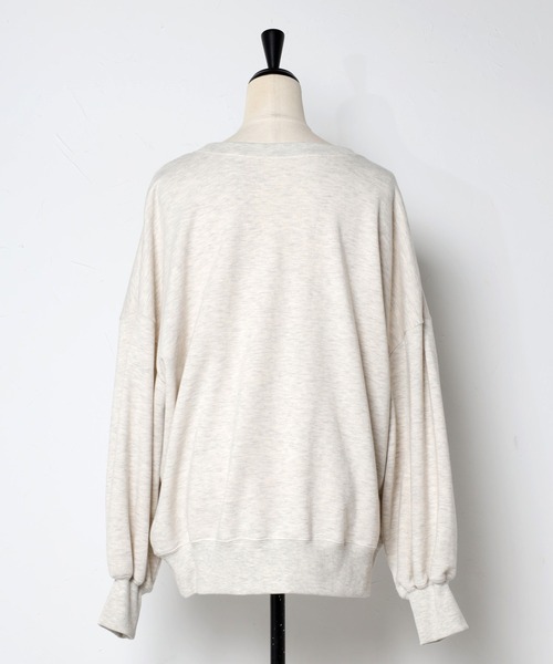 Bonjour Sagan（ボンジュールサガン）の「BONJOURロゴスウェット（スウェット・レディース・チャコールグレー/ブラウン/オートミール/ベージュ/グリーン系その他・FREE）」の17枚目の写真