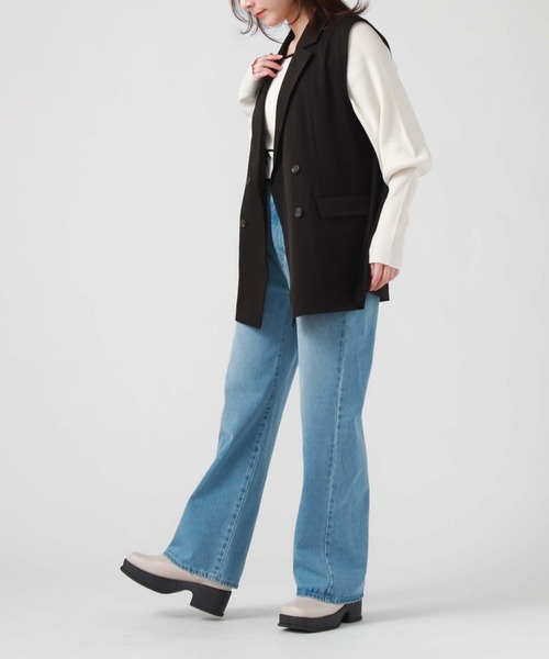 archives（アルシーヴ）の「ダブルテーラードベスト（ベスト・レディース・アイボリー/ブラック/グレー・MEDIUM）」の21枚目の写真