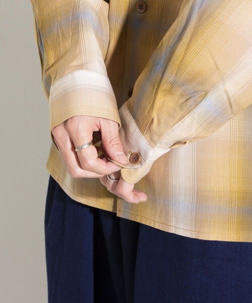 PENDLETON（ペンドルトン）の「【PENDLETON/ペンドルトン】オープンカラーシャツ 開襟シャツ チェックシャツ（シャツ/ブラウス・メンズ・ネイビー/オレンジ/マスタード・M/L）」の13枚目の写真