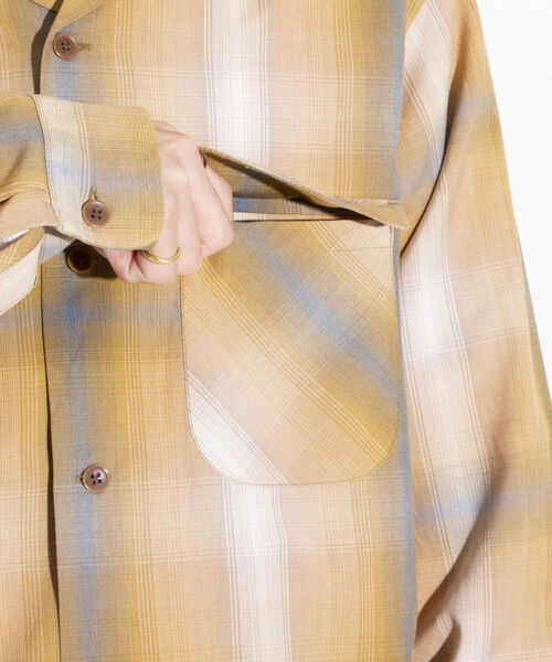 PENDLETON（ペンドルトン）の「【PENDLETON/ペンドルトン】オープンカラーシャツ 開襟シャツ チェックシャツ（シャツ/ブラウス・メンズ・ネイビー/オレンジ/マスタード・M/L）」の18枚目の写真