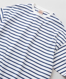 ルーズシルエット ボーダーロングTシャツ