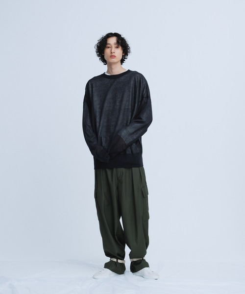 ADAM ET ROPE'｜《新色追加》【WEB限定】麻調 ルーズ シアー