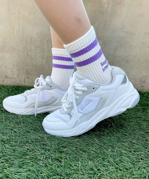 repipi armario（レピピ アルマリオ）の「アーバンライトスニーカー（スニーカー・キッズ・ホワイト×グレー/マルチ/ブラック/ホワイト/ホワイト系2/その他7/ライトグレー・SMALL/MEDIUM/LARGE）」の7枚目の写真