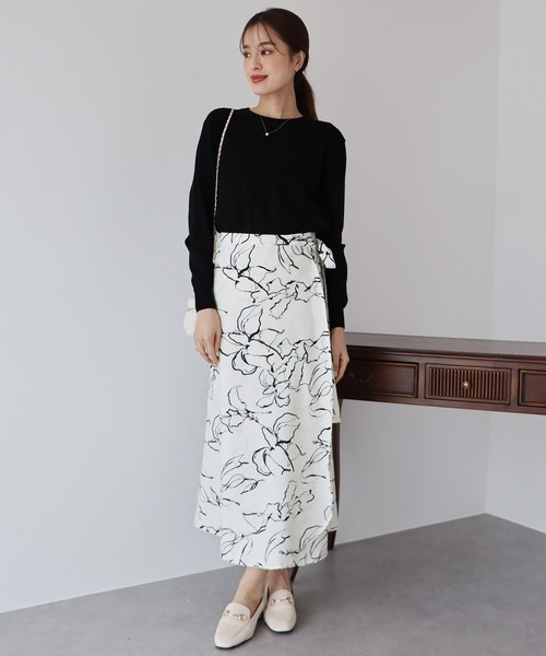 BLUEEAST(ブルーイースト)の「アソート花柄スカート(スカート・レディース・ピンク/ブラック/ホワイト/ブラック系・MEDIUM)」の11枚目の写真