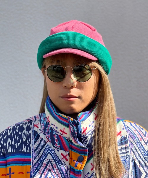 HLNA（エイチエルエヌエー）の「【Chi-bee】REVERSIBLE BALACLAVA（ニットキャップ/ビーニー・メンズ・ブラック/ブルー/ピンク・FREE）」の10枚目の写真