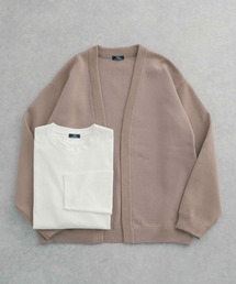 ITEMS URBANRESEARCH（アイテムズ アーバンリサーチ）の「ミラノリブ多機能ニットカーディガンロングTシャツセット（カーディガン/ボレロ）」