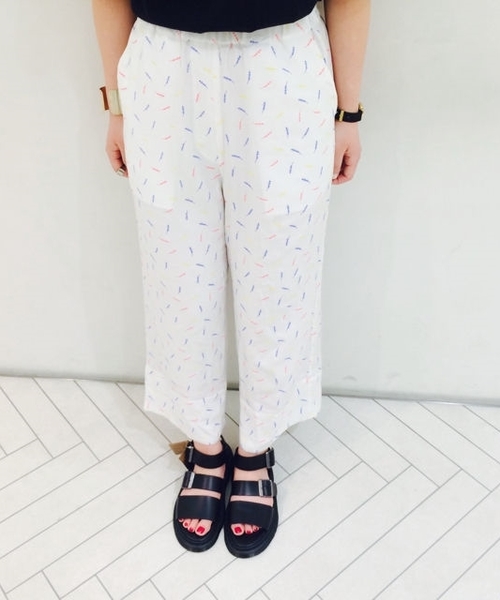 Kastane（カスタネ）の「【Kastane】イージーストレートパンツ（その他パンツ・レディース・ホワイト系その他/オフホワイト/ネイビー・FREE）」の2枚目の写真