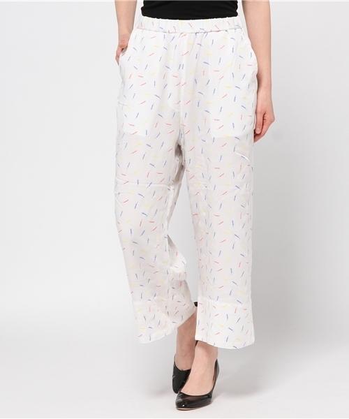 Kastane（カスタネ）の「【Kastane】イージーストレートパンツ（その他パンツ・レディース・ホワイト系その他/オフホワイト/ネイビー・FREE）」の4枚目の写真