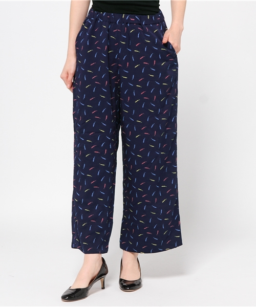 Kastane（カスタネ）の「【Kastane】イージーストレートパンツ（その他パンツ・レディース・ホワイト系その他/オフホワイト/ネイビー・FREE）」の3枚目の写真