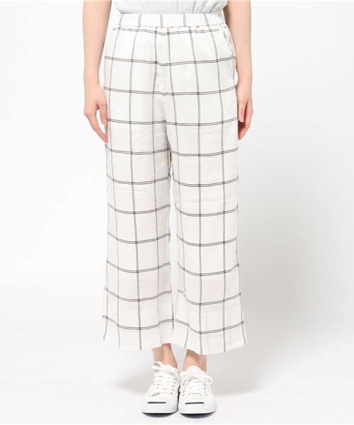 Kastane（カスタネ）の「【Kastane】イージーストレートパンツ（その他パンツ・レディース・ホワイト系その他/オフホワイト/ネイビー・FREE）」の9枚目の写真