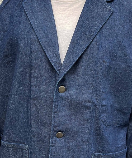 CERCA(チェルカ)の「【BEL】10ozデニム ビッグシルエット カバーオール/イージーワイドパンツ セットアップ(BG/)(セットアップ・メンズ・ブラック/インディゴブルー・MEDIUM/LARGE)」の17枚目の写真