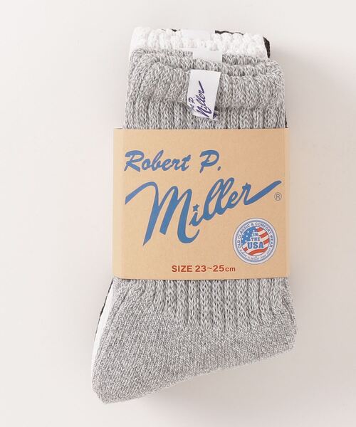 MILLER（ミラー）の「【Robert P. Miller】ロバート・ピー・ミラー 綿混ジャスト丈ソックス 3Pセット 312C 339C（ソックス/靴下・メンズ・ホワイト/その他/グレー/ブラック/マルチ・FREE/S）」の5枚目の写真