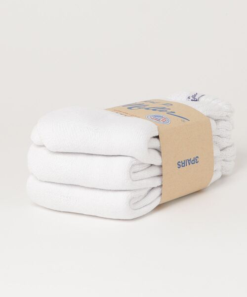 MILLER（ミラー）の「【Robert P. Miller】ロバート・ピー・ミラー 綿混ジャスト丈ソックス 3Pセット 312C 339C（ソックス/靴下・メンズ・ホワイト/その他/グレー/ブラック/マルチ・FREE/S）」の7枚目の写真