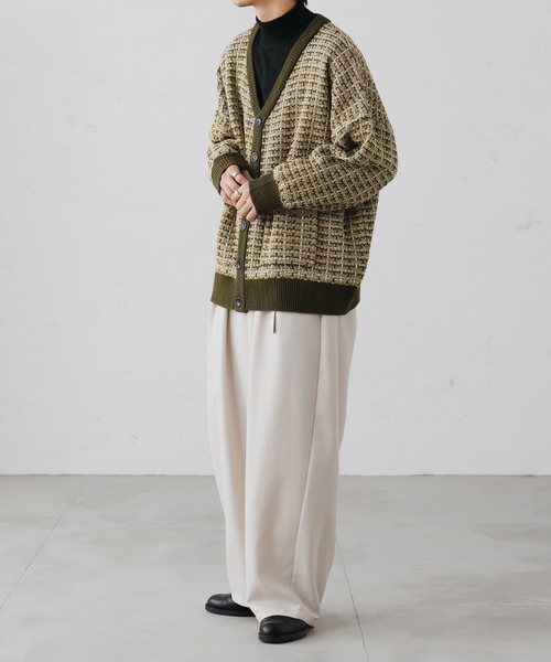 epnok（エプノック）の「ツイードニットカーディガン（カーディガン/ボレロ・メンズ・カーキ/ブルー/ブラック・SMALL/MEDIUM/LARGE）」の17枚目の写真