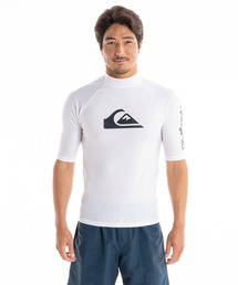 Quiksilver（クイックシルバー）の「ALL TIME SR/クイックシルバー半袖ラッシュガード(水着)（ラッシュガード・メンズ）」