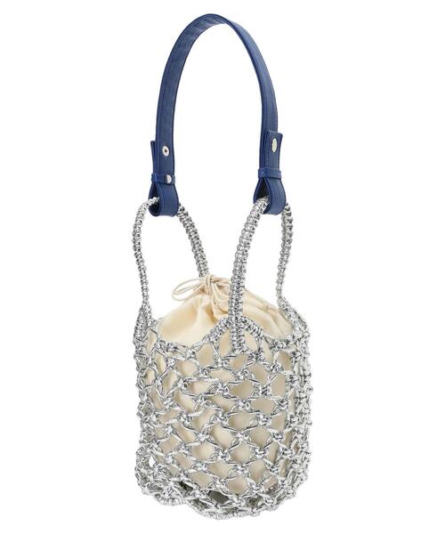 Green　Parks（グリーンパークス）の「OTO.HA.シルバー編みバッグ（ハンドバッグ・レディース・オレンジ/ブルー/イエロー/パープル・FREE）」の11枚目の写真