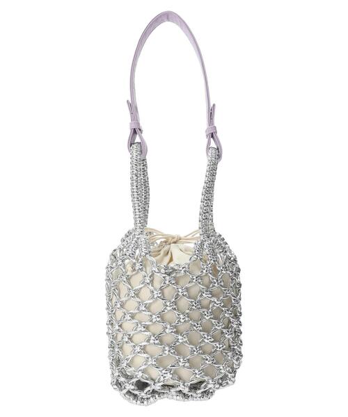 Green　Parks（グリーンパークス）の「OTO.HA.シルバー編みバッグ（ハンドバッグ・レディース・オレンジ/ブルー/イエロー/パープル・FREE）」の22枚目の写真