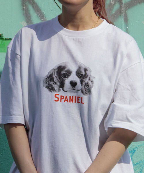 GLOSTER（グロスター）の「《23SS新柄追加!!》【GLOSTER/グロスター】DOG&CAT 犬猫プリントTシャツ（Tシャツ/カットソー・メンズ・ホワイト系その他2/ホワイト系その他5/ホワイト系その他/ホワイト系その他4/ホワイト系その他3/ホワイト系その他6/ホワイト系その他7・M/S/L）」の3枚目の写真