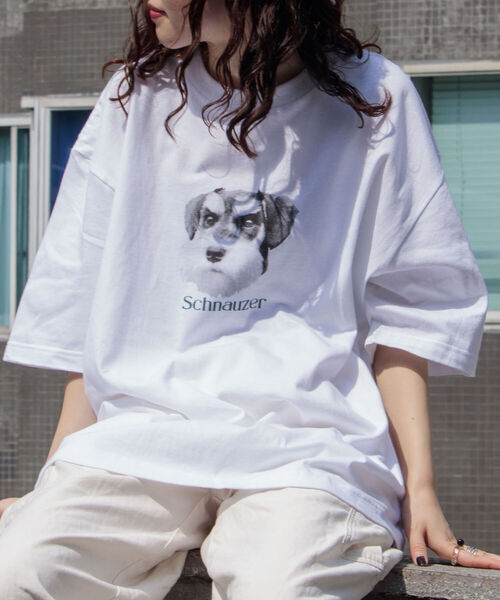 GLOSTER（グロスター）の「《23SS新柄追加!!》【GLOSTER/グロスター】DOG&CAT 犬猫プリントTシャツ（Tシャツ/カットソー・メンズ・ホワイト系その他2/ホワイト系その他5/ホワイト系その他/ホワイト系その他4/ホワイト系その他3/ホワイト系その他6/ホワイト系その他7・M/S/L）」の4枚目の写真