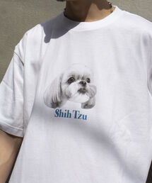 GLOSTER | 《23SS新柄追加!!》【GLOSTER/グロスター】DOG&CAT 犬猫プリントTシャツ(Tシャツ/カットソー)