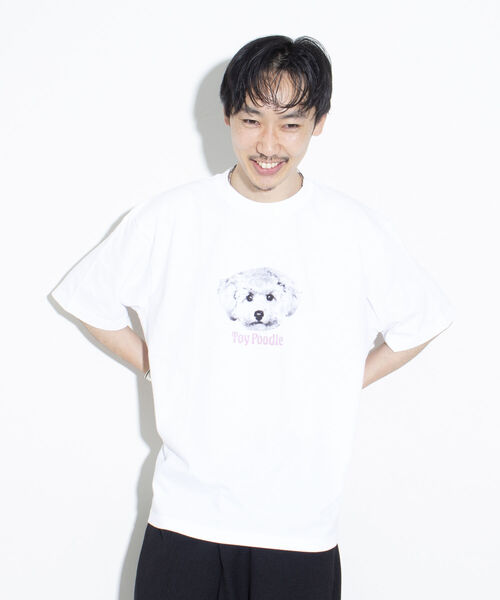 GLOSTER（グロスター）の「《23SS新柄追加!!》【GLOSTER/グロスター】DOG&CAT 犬猫プリントTシャツ（Tシャツ/カットソー・メンズ・ホワイト系その他2/ホワイト系その他5/ホワイト系その他/ホワイト系その他4/ホワイト系その他3/ホワイト系その他6/ホワイト系その他7・M/S/L）」の12枚目の写真