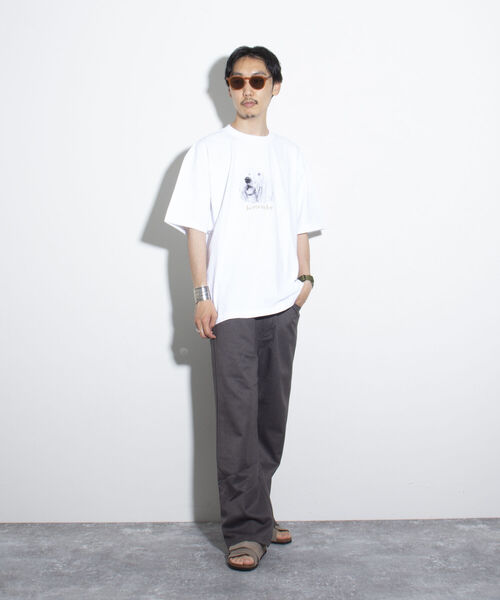 GLOSTER（グロスター）の「《23SS新柄追加!!》【GLOSTER/グロスター】DOG&CAT 犬猫プリントTシャツ（Tシャツ/カットソー・メンズ・ホワイト系その他2/ホワイト系その他5/ホワイト系その他/ホワイト系その他4/ホワイト系その他3/ホワイト系その他6/ホワイト系その他7・M/S/L）」の14枚目の写真