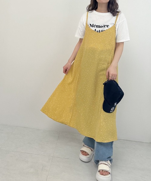 Isn't She?(イズントシー)の「ランダムドットキャミソールワンピース(ワンピース・レディース・イエロー・FREE)」の10枚目の写真