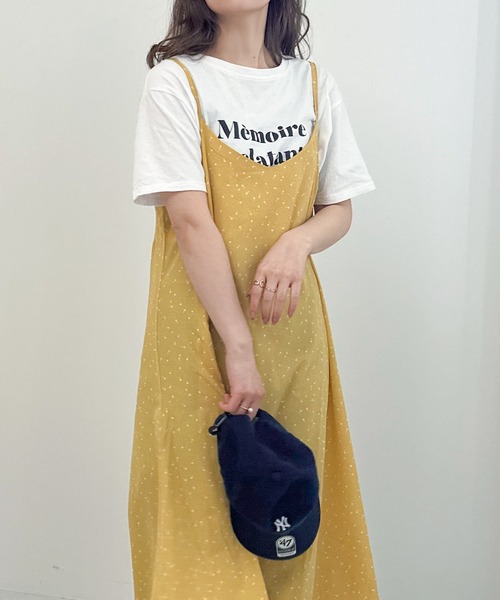 Isn't She?(イズントシー)の「ランダムドットキャミソールワンピース(ワンピース・レディース・イエロー・FREE)」の9枚目の写真