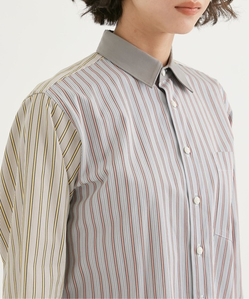 ビューティフルピープル beautiful people 17SS cu/pa typewriter shirt シャツ ブラウス 七分袖 XXS ベージュ amy0513 151478337.jpg?cmsp_timestamp=