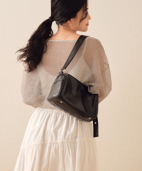 CIAOPANIC TYPY（チャオパニックティピー）の「シアーレースボーダーアソートBIGTEE（Tシャツ/カットソー・レディース・オレンジ/ホワイト/ブラック/アイボリー・ONE SIZE）」の20枚目の写真