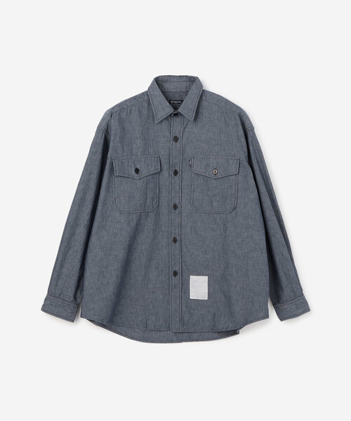 ORCIVAL（オーシバル）の「ORCIVAL | コットンシャンブレー ロングスリーブシャツ MEN（シャツ/ブラウス・メンズ・サックスブルー/ブルー・4/5）」の3枚目の写真