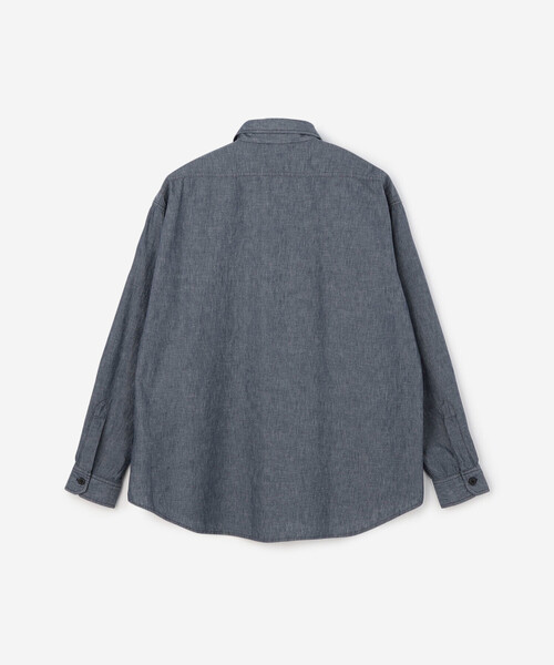 ORCIVAL（オーシバル）の「ORCIVAL | コットンシャンブレー ロングスリーブシャツ MEN（シャツ/ブラウス・メンズ・サックスブルー/ブルー・4/5）」の4枚目の写真