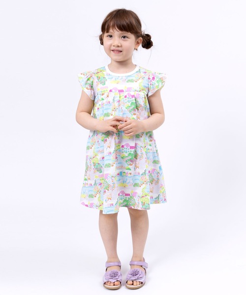 KP（ケーピー）の「ベニス柄プリントワンピース(100～130cm)（ワンピース・キッズ・ピンク・100cm/110cm/120cm/130cm）」の5枚目の写真