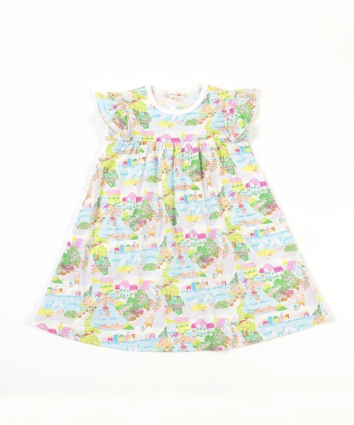 KP（ケーピー）の「ベニス柄プリントワンピース(100～130cm)（ワンピース・キッズ・ピンク・100cm/110cm/120cm/130cm）」の6枚目の写真