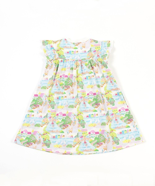 KP（ケーピー）の「ベニス柄プリントワンピース(100～130cm)（ワンピース・キッズ・ピンク・100cm/110cm/120cm/130cm）」の7枚目の写真