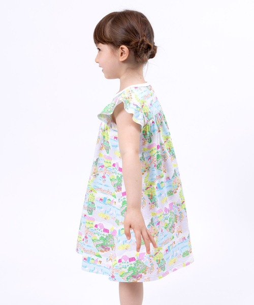 KP（ケーピー）の「ベニス柄プリントワンピース(100～130cm)（ワンピース・キッズ・ピンク・100cm/110cm/120cm/130cm）」の3枚目の写真