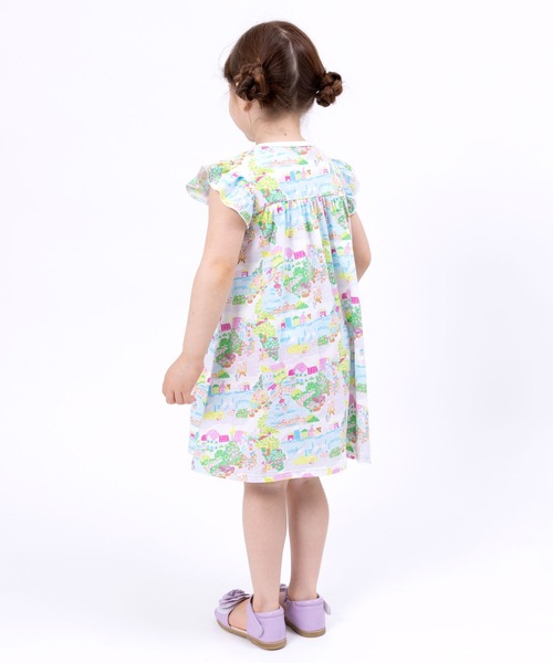 KP（ケーピー）の「ベニス柄プリントワンピース(100～130cm)（ワンピース・キッズ・ピンク・100cm/110cm/120cm/130cm）」の4枚目の写真