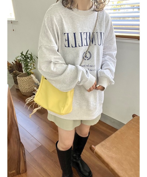 jumelle（ジュメロ）の「【ユニセックス】ユニセックスロゴスウェット（スウェット・レディース・グレー・MEDIUM/LARGE）」の4枚目の写真