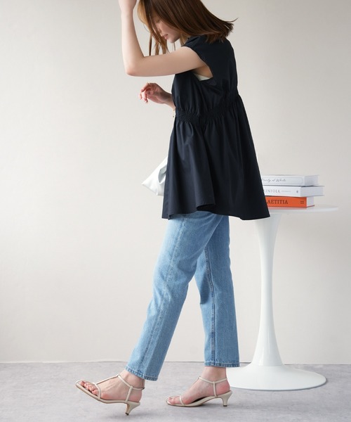 IAMUSE(アイアミューズ)の「シャーリングチュニックシャツ S0972【IAMUSE】(シャツ/ブラウス・レディース・オフホワイト/ブラック・FREE)」の17枚目の写真