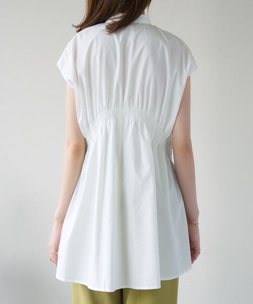 IAMUSE(アイアミューズ)の「シャーリングチュニックシャツ S0972【IAMUSE】(シャツ/ブラウス・レディース・オフホワイト/ブラック・FREE)」の21枚目の写真